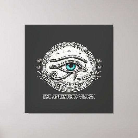 Toile La Vision de l'Ancêtre | Œil d'Horus (Recto)