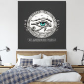 Toile La Vision de l'Ancêtre | Œil d'Horus (Insitu(Chambre))