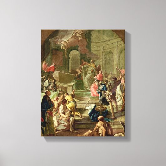 Toile La vision de saint Benoît, vers 1760 (Recto)