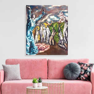 Toile La Vision de saint Jean El Greco