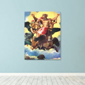 Toile La Vision d'Ézéchiel, peinture de Raphaël, (Insitu (Plancher de Bois))