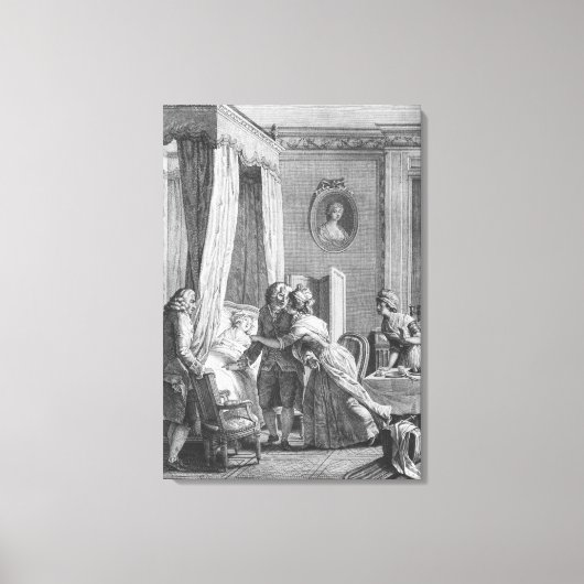 Toile La visite du médecin de Boson (Recto)