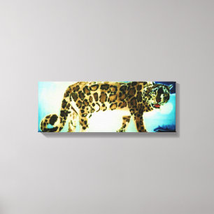 TOILE LA VOIE DE NEIGE LEOPARD
