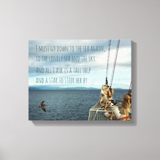 Toile La voile La fièvre de la mer côtière Imprimer (Recto)