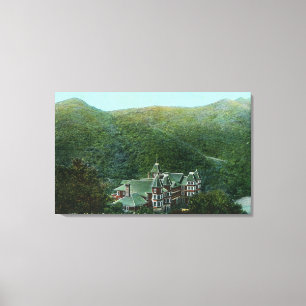 Toile La vue extérieure de Witter jaillit hôtel