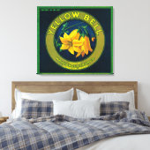 Toile Label Apple Crate de Bell jaune Lewiston, ID (Insitu(Chambre))