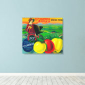 Toile Label Apple Crate de J.M.L. Watsonville, CA (Insitu (Plancher de Bois))