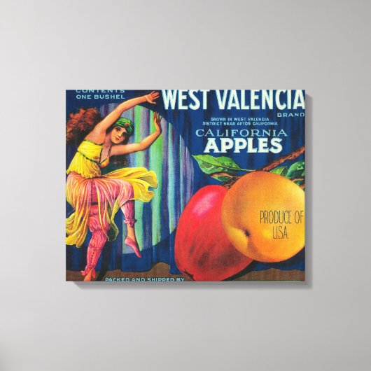Toile Label Apple Crate West ValenciaWatsonville, CA (Recto)