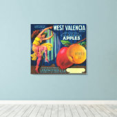 Toile Label Apple Crate West ValenciaWatsonville, CA (Insitu (Plancher de Bois))