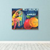 Toile Label Apple Crate West ValenciaWatsonville, CA (Insitu (Plancher de Bois))