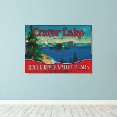 Toile Label Crater Lake Pear Crate Medford, OU (Insitu (Plancher de Bois))