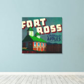 Toile Label Fort Ross Apple Crate Sebastopol, CA (Insitu (Plancher de Bois))