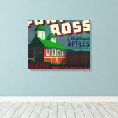 Toile Label Fort Ross Apple Crate Sebastopol, CA (Insitu (Plancher de Bois))