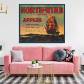 Toile Label North Wind Apple CrateYakima, WA (Insitu(Salon))
