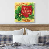 Toile Label orange feuille de chênePorterville, CA (Insitu(Chambre))