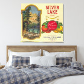 Toile Label Orange Silver Lake Lemon Cove, CA (Insitu(Chambre))