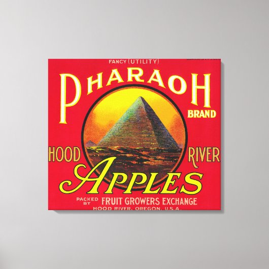 Toile Label Pharaon Apple Crate River, OU (Recto)