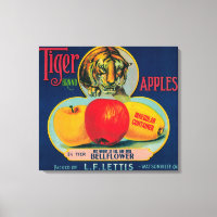 Label Tiger Apple Crate Watsonville, CA