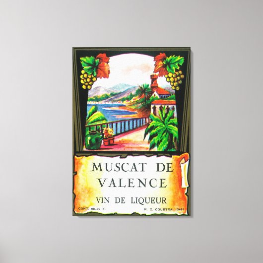 Toile Label Vin Muscat De ValenceEurope (Recto)