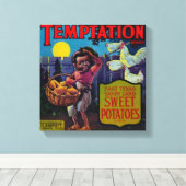 Toile Label Yam de tentation Pittsburg, TX (Insitu (Plancher de Bois))