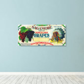 Toile LabelHector de raisin Sagamore, NY (Insitu (Plancher de Bois))