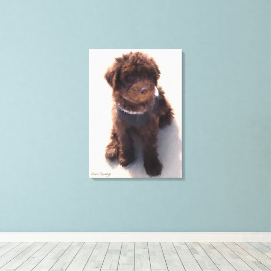 TOILE LABRADOODLE AUSTRALIEN (Insitu (Plancher de Bois))