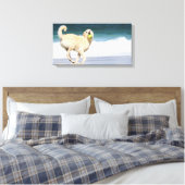 Toile Labradoodle - Joyeuse journée sur la plage (Insitu(Chambre))