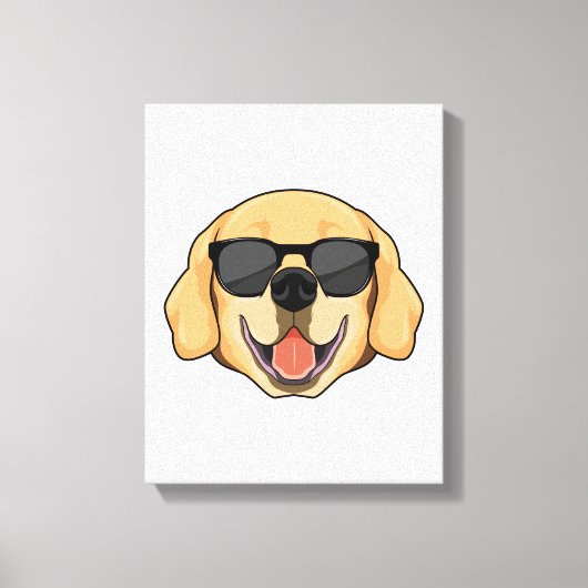 Toile Labrador avec lunettes de soleil (Recto)