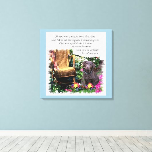 Toile Labrador Retriever Art Don (Insitu (Plancher de Bois))