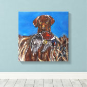 TOILE LABRADOR RETRIEVER CHOCOLAT (Insitu (Plancher de Bois))