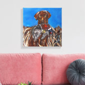 TOILE LABRADOR RETRIEVER CHOCOLAT (Insitu(Salon))