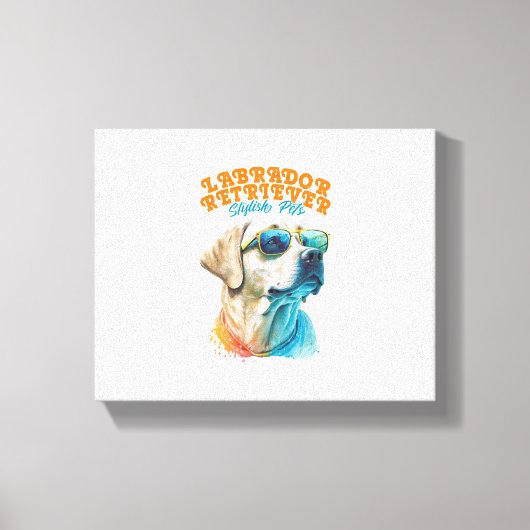 Toile Labrador Retriever Stylish Animaux (Recto)