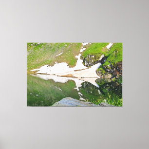 Toile Lac Balea Paysage Alpin - Nature Sauvage Roumanie