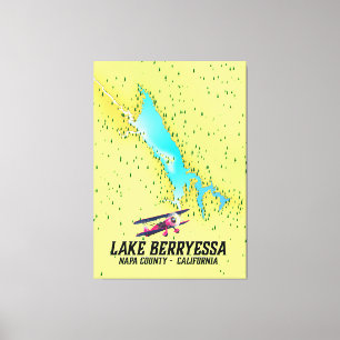 Toile lac Berryessa comté de Napa, Californie