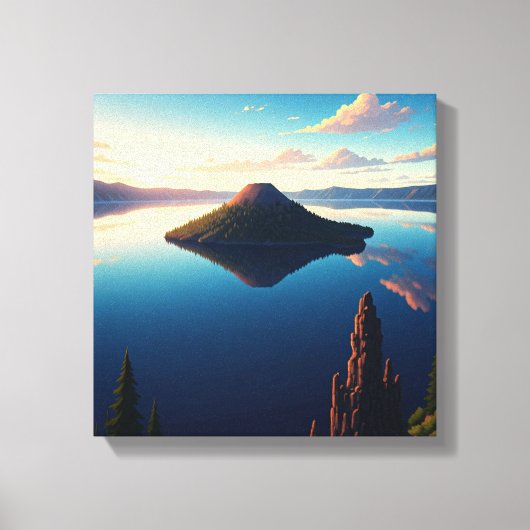 Toile Lac Crater Oregon (Recto)