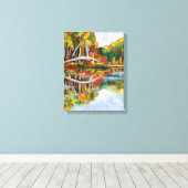 Toile Lac d'automne (Insitu (Plancher de Bois))