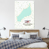 Toile Lac de Silvaplana Suisse. (Insitu(Chambre))