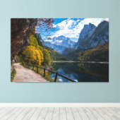 Toile Lac des Alpes Gosauseen Lac Autriche (Insitu (Plancher de Bois))