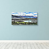 Toile Lac du Colorado (Insitu (Plancher de Bois))
