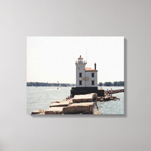 Toile Lac Erie Lighthouse