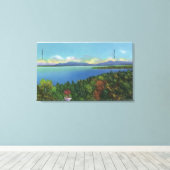 Toile Lac et Green Mountains (Insitu (Plancher de Bois))