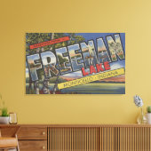 Toile Lac Freeman - Scènes à grandes lettres (Insitu(Salon))