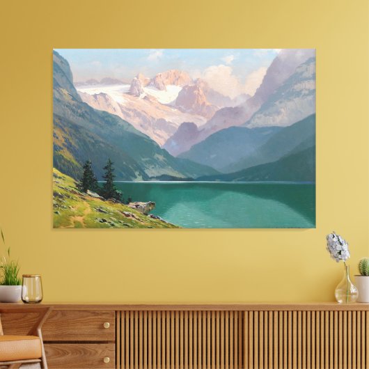 Toile Lac Gosau avec le Dachstein (Insitu(Salon))