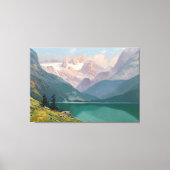 Toile Lac Gosau avec le Dachstein (Recto)
