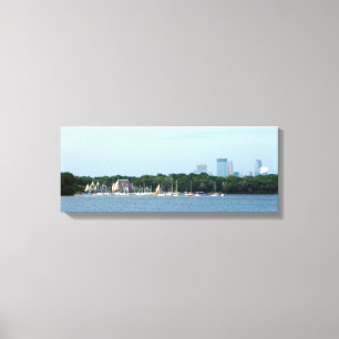 TOILE : Lac Harriet et Minneapolis Skyline_