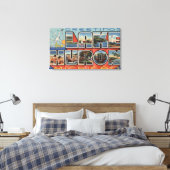 Toile Lac Huron, Michigan - Scènes à grandes lettres (Insitu(Chambre))