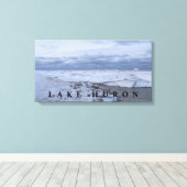 Toile Lac Huron Winter (Insitu (Plancher de Bois))