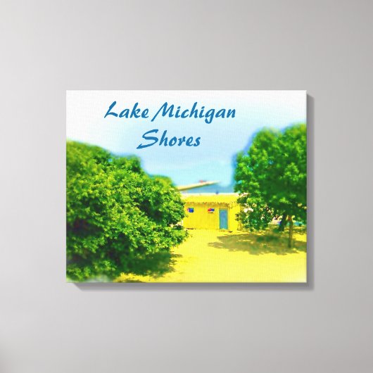 Toile Lac Michigan Rive de Chicago Beach (Recto)