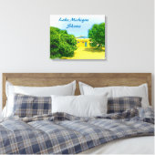Toile Lac Michigan Rive de Chicago Beach (Insitu(Chambre))