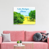 Toile Lac Michigan Rive de Chicago Beach (Insitu(Salon))